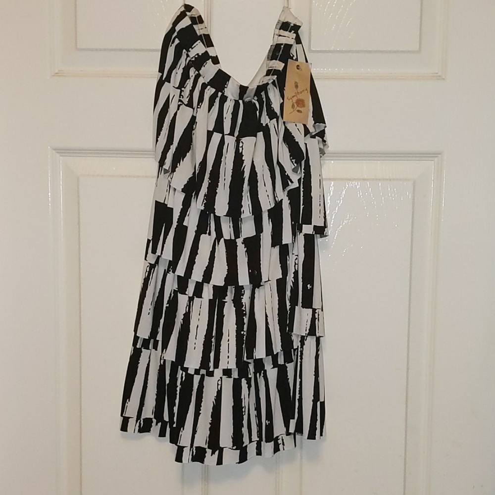 NWT Symphony strapless mini dress